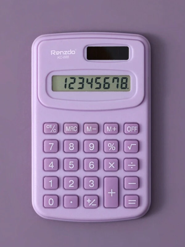 Mini Portable Cute Scientific Calculator/accounting Pocket Calculator With High Appearance For Students During Back To School Season Purple