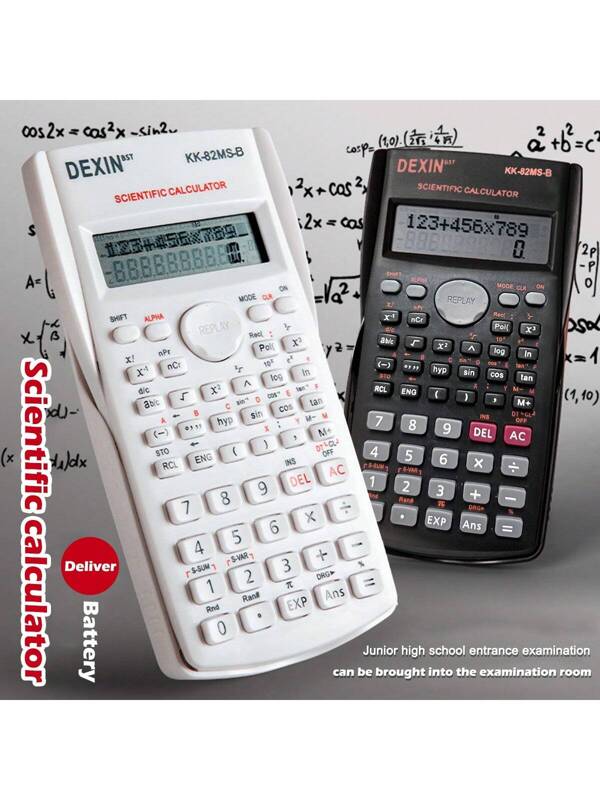 1pc Students Specialized Scientific Calculator Multi-Functional Exam Learning Function/Fraction Calculator Multicolor